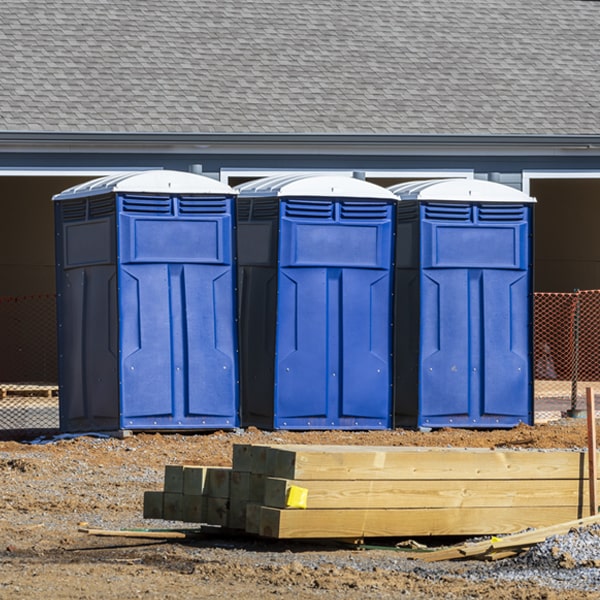 what is the expected delivery and pickup timeframe for the portable restrooms in Deep River IA